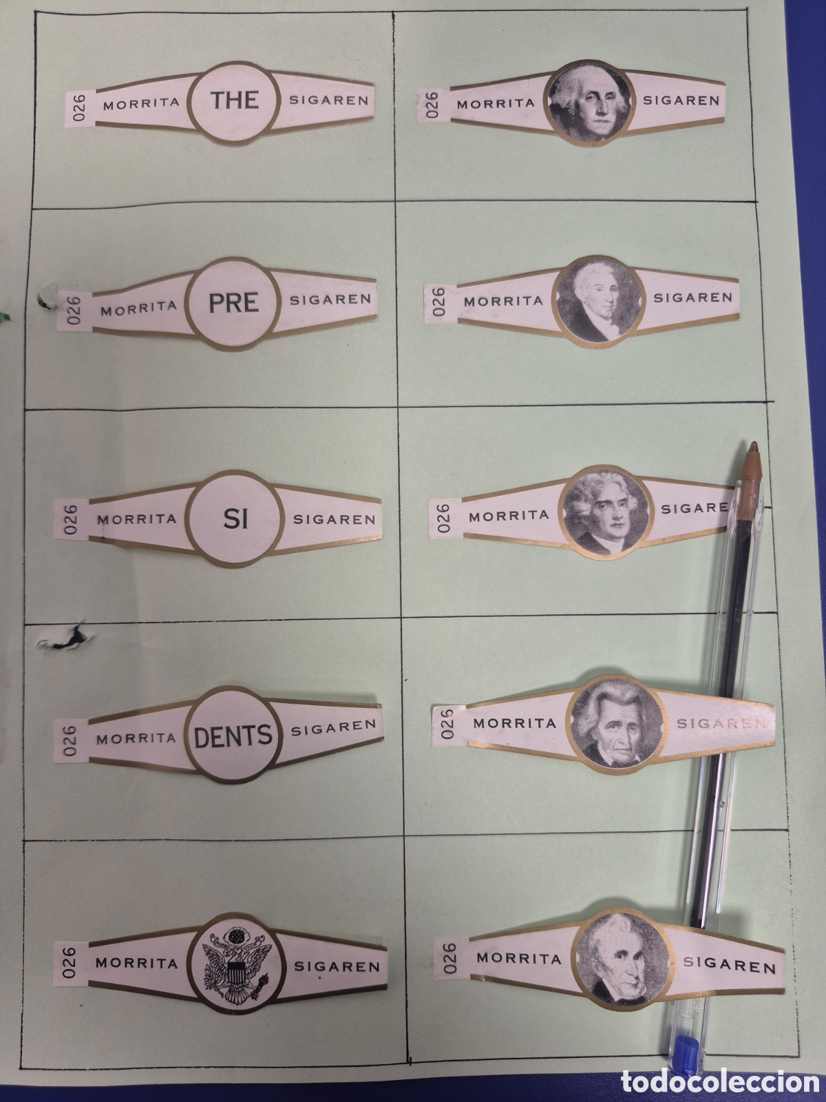 Otros art&iacute;culos de coleccionismo en papel: 30 VITOLAS MORRITA PRESIDENTES SERIE COMPLETA BLANCA