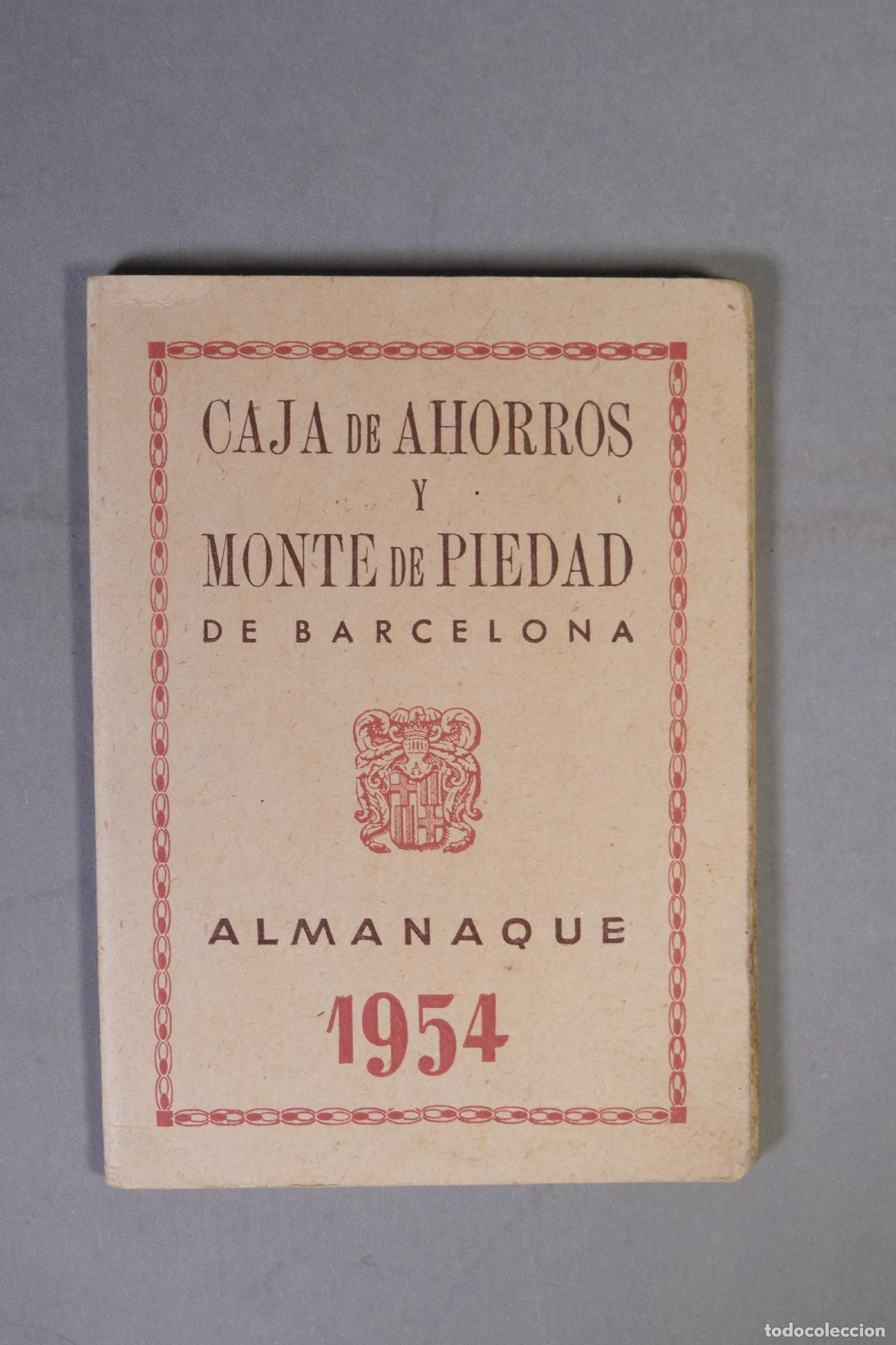 Otros art&iacute;culos de coleccionismo en papel: Almanaque 1954 - Caja de Ahorros y Monte de Piedad de Barcelona, 1954