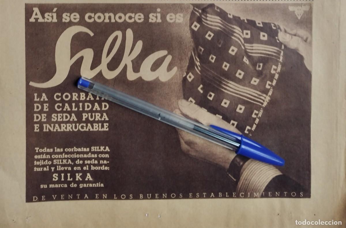 Otros art&iacute;culos de coleccionismo en papel: SILKA LA CORBATA DE CALIDAD SEDA PURA E INARRUGABLE PUBLICIDAD RECORTE PRENSA A&Ntilde;O 1935