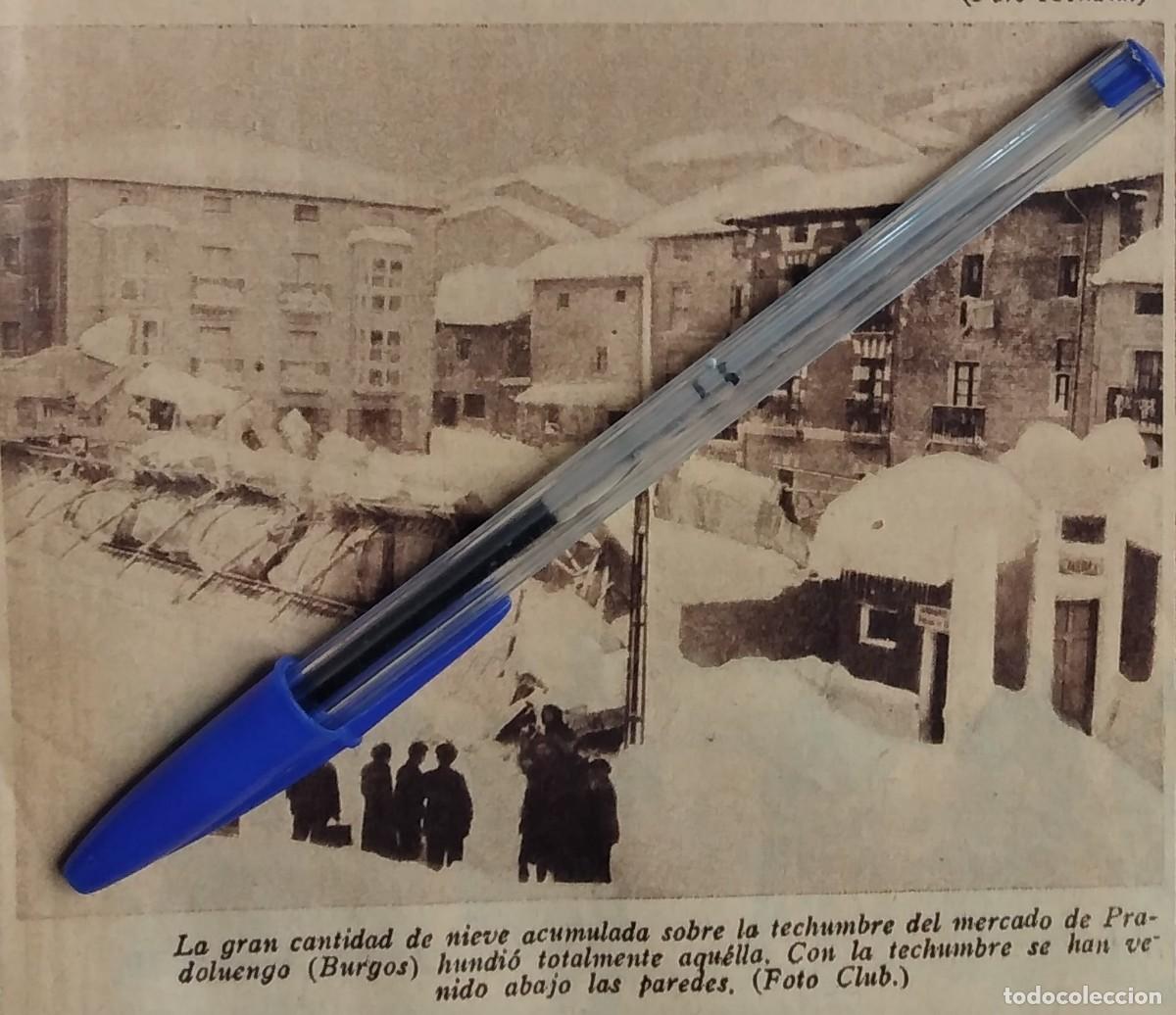Otros art&iacute;culos de coleccionismo en papel: PRADOLUENGO BURGOS HUNDIMIENTO TEJADO MERCADO POR LA GRAN NEVADA RECORTE PRENSA A&Ntilde;O 1935