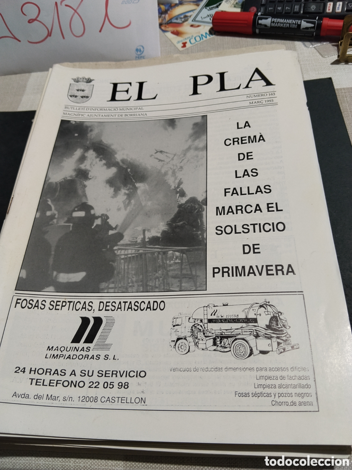 Otros art&iacute;culos de coleccionismo en papel: Bolet&iacute;n informativo municipal EL PLA Burriana 1993