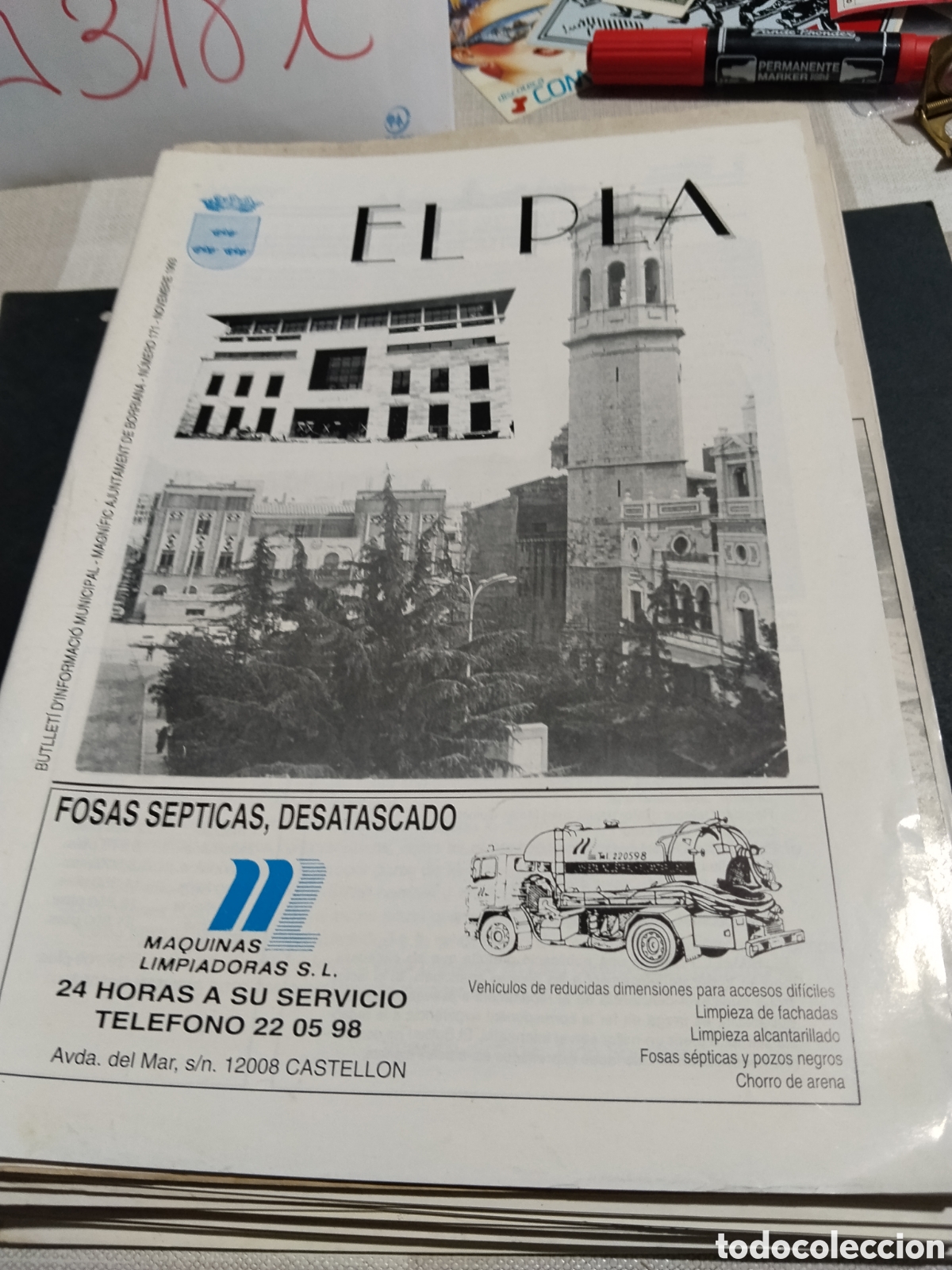 Otros art&iacute;culos de coleccionismo en papel: Bolet&iacute;n informativo municipal EL PLA Burriana 1993