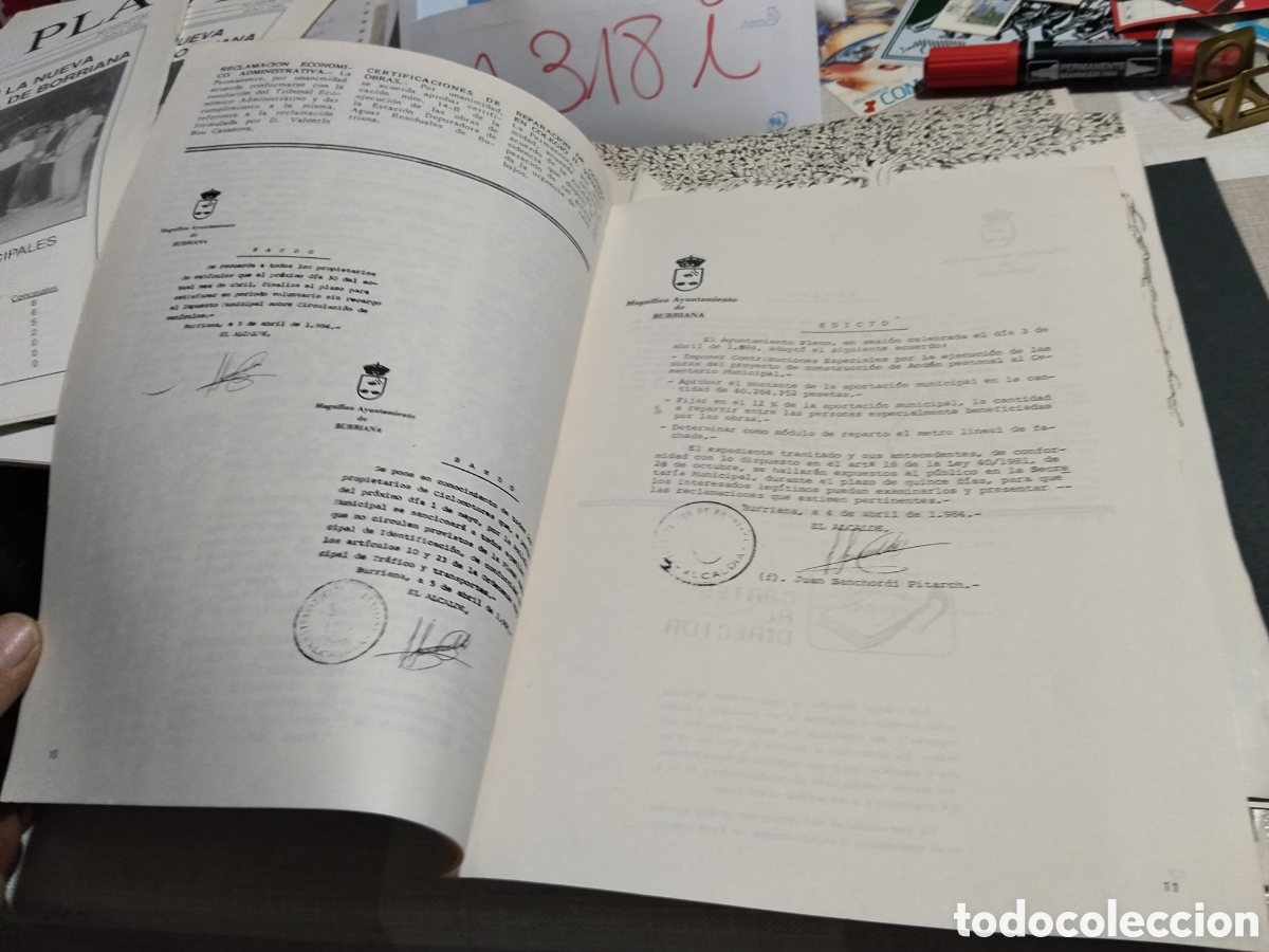 Otros art&iacute;culos de coleccionismo en papel: Bolet&iacute;n informativo municipal EL PLA Burriana 1984