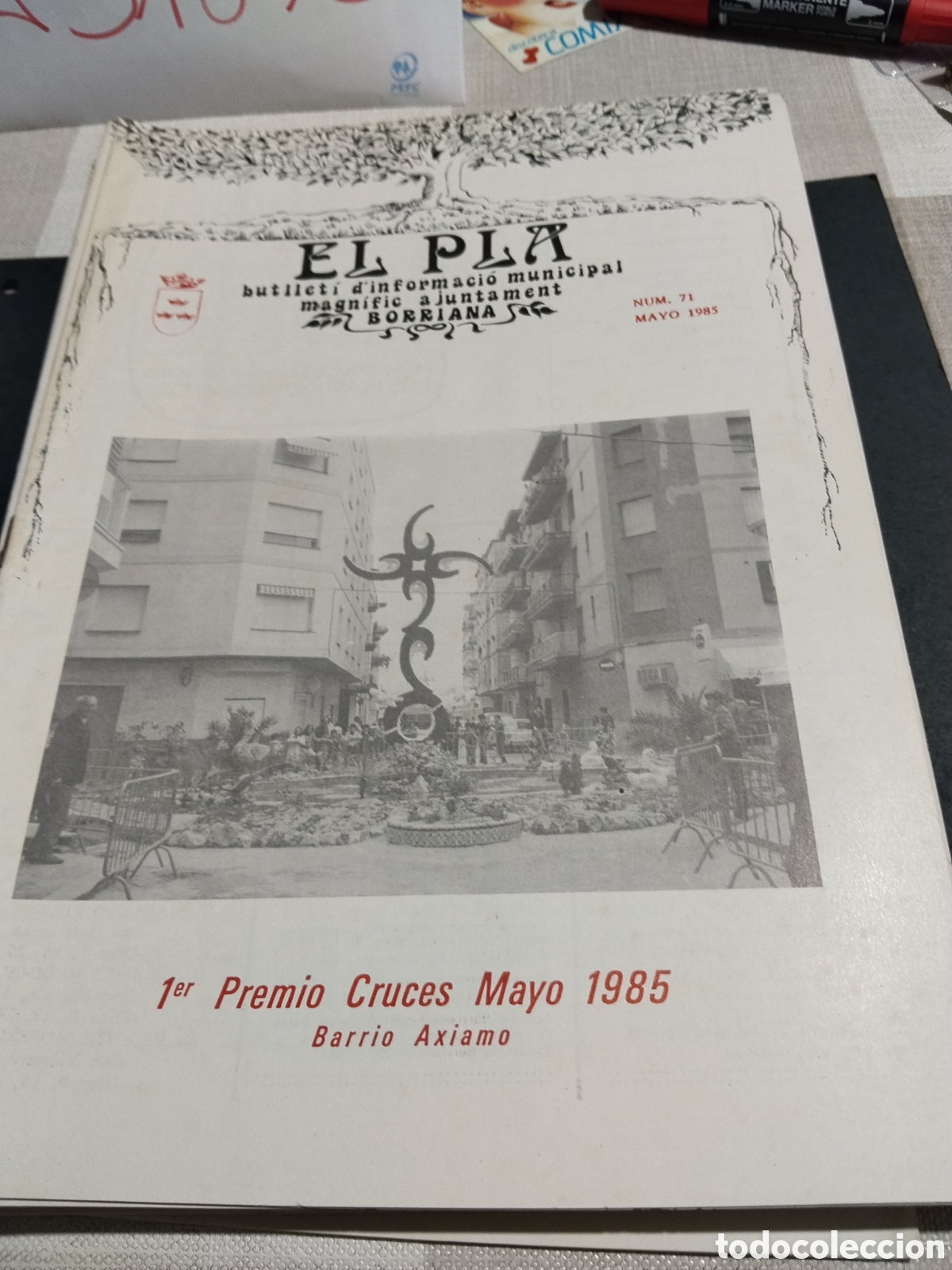 Otros art&iacute;culos de coleccionismo en papel: Bolet&iacute;n informativo municipal EL PLA Burriana 1985