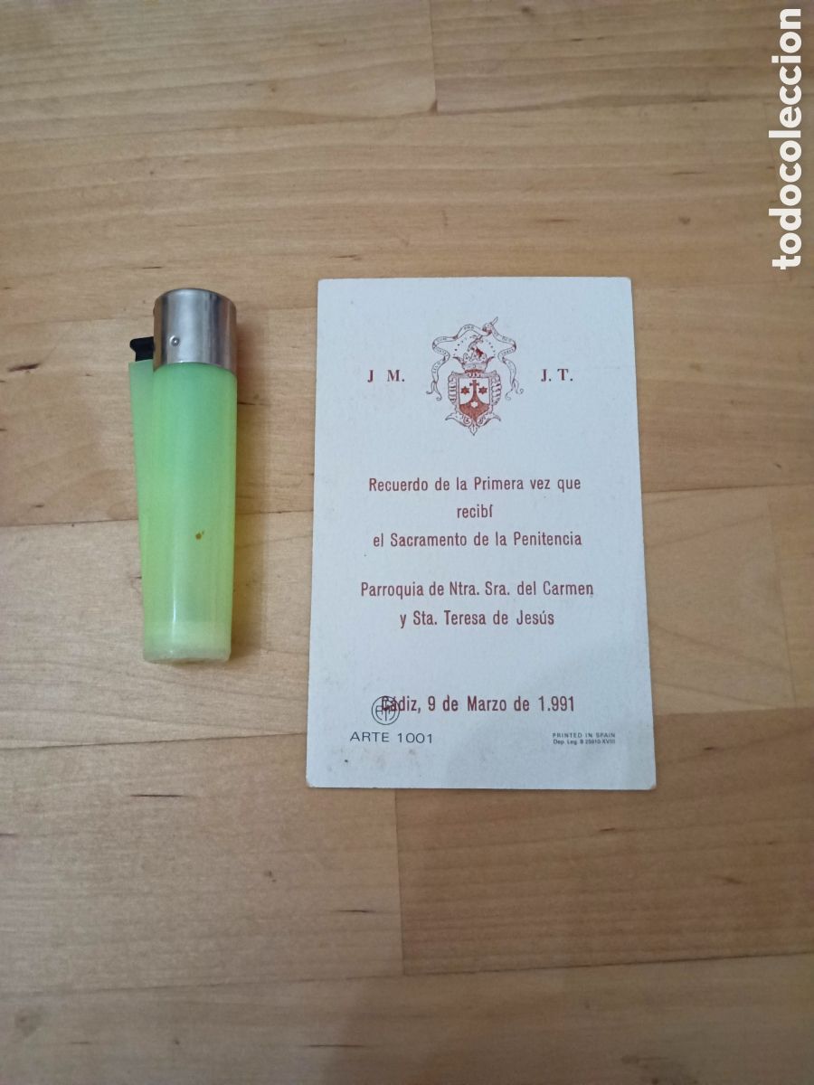 Otros art&iacute;culos de coleccionismo en papel: RECORDATORIO PRIMERA COMUNI&Oacute;N - Foto 2