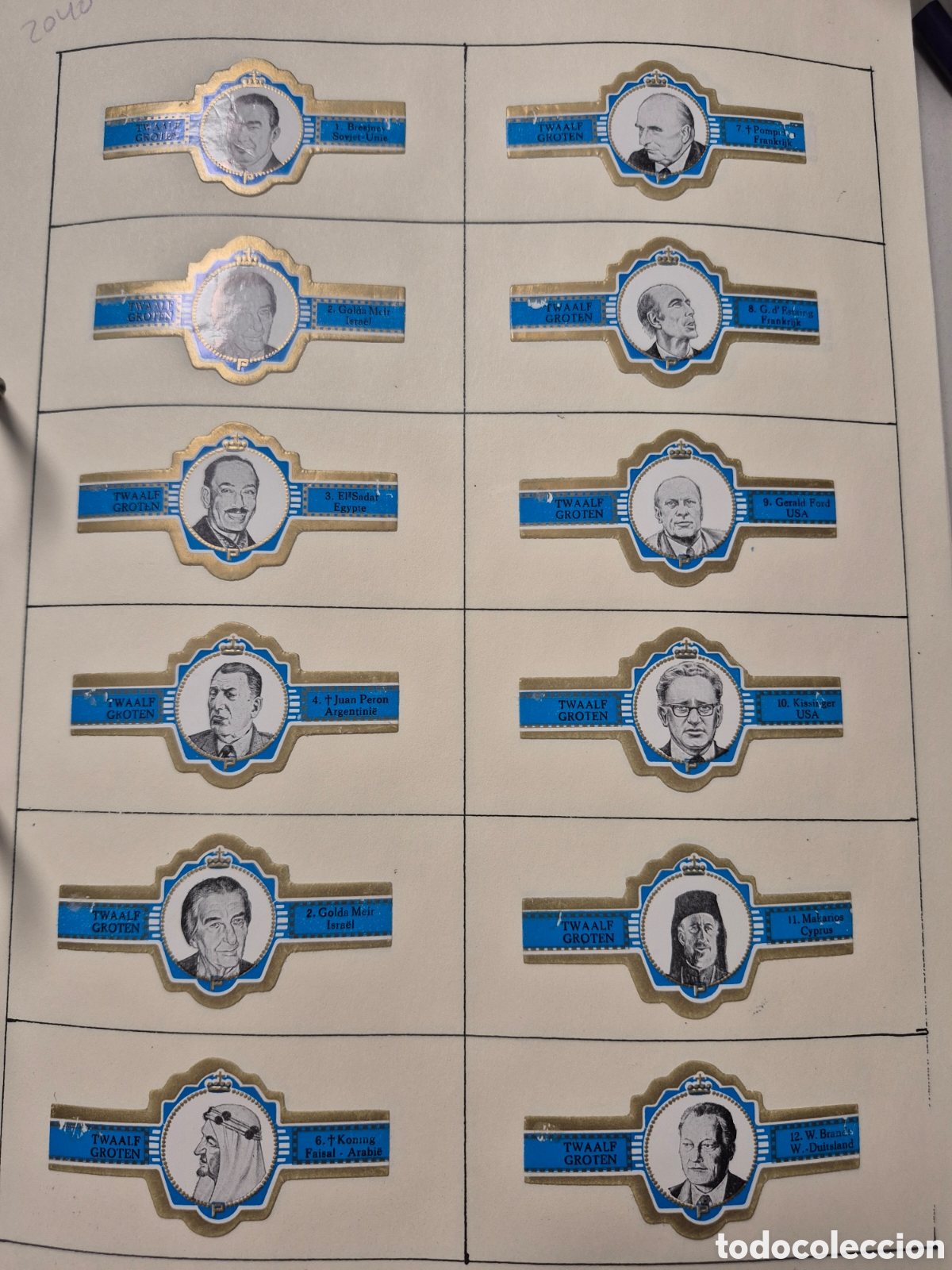 Otros art&iacute;culos de coleccionismo en papel: 12 VITOLAS PRINCIPAL PERSONAJES SERIE COMPLETA AZUL