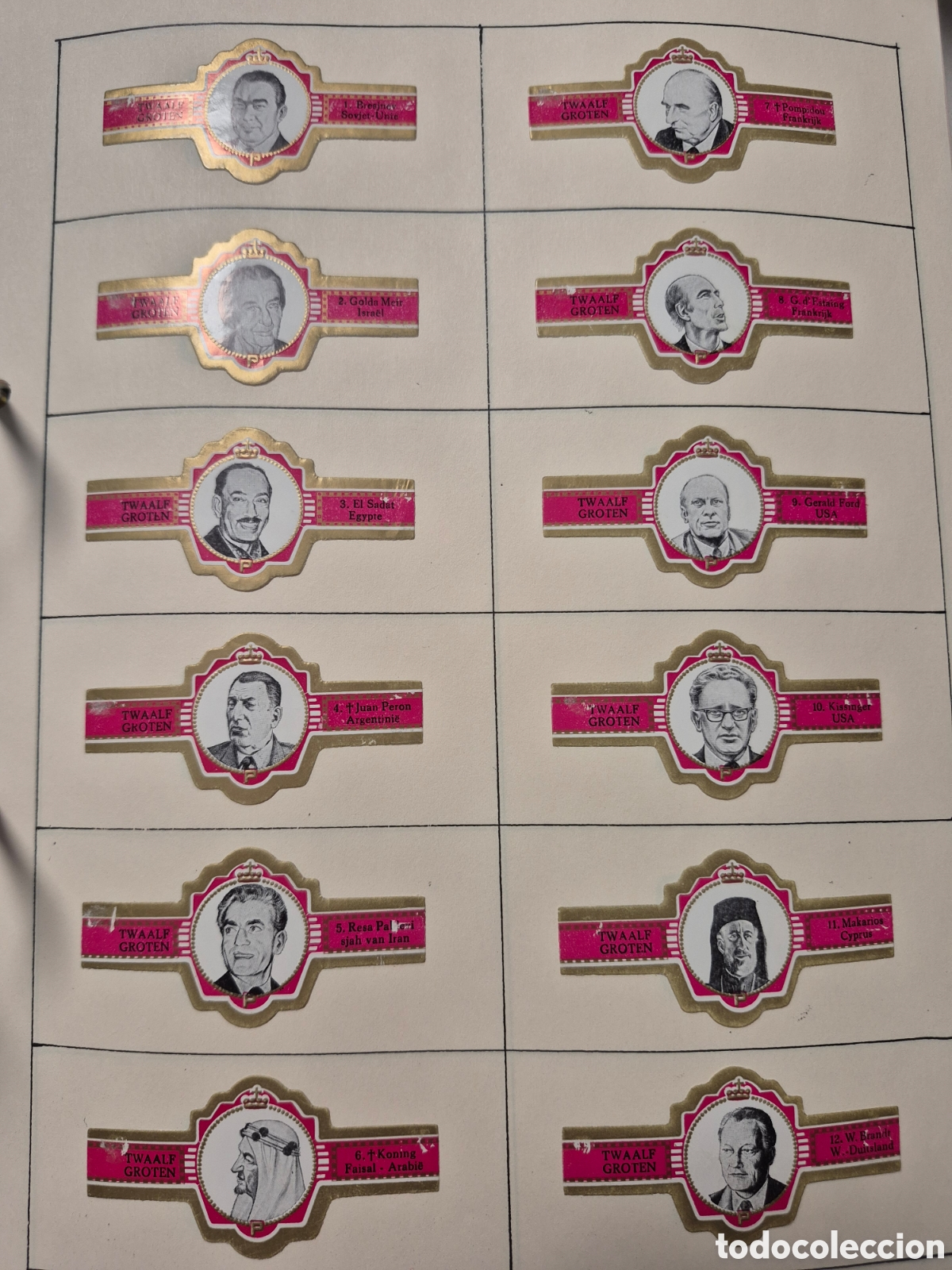 Otros art&iacute;culos de coleccionismo en papel: 12 VITOLAS PRINCIPAL PERSONAJES SERIE COMPLETA ROJO
