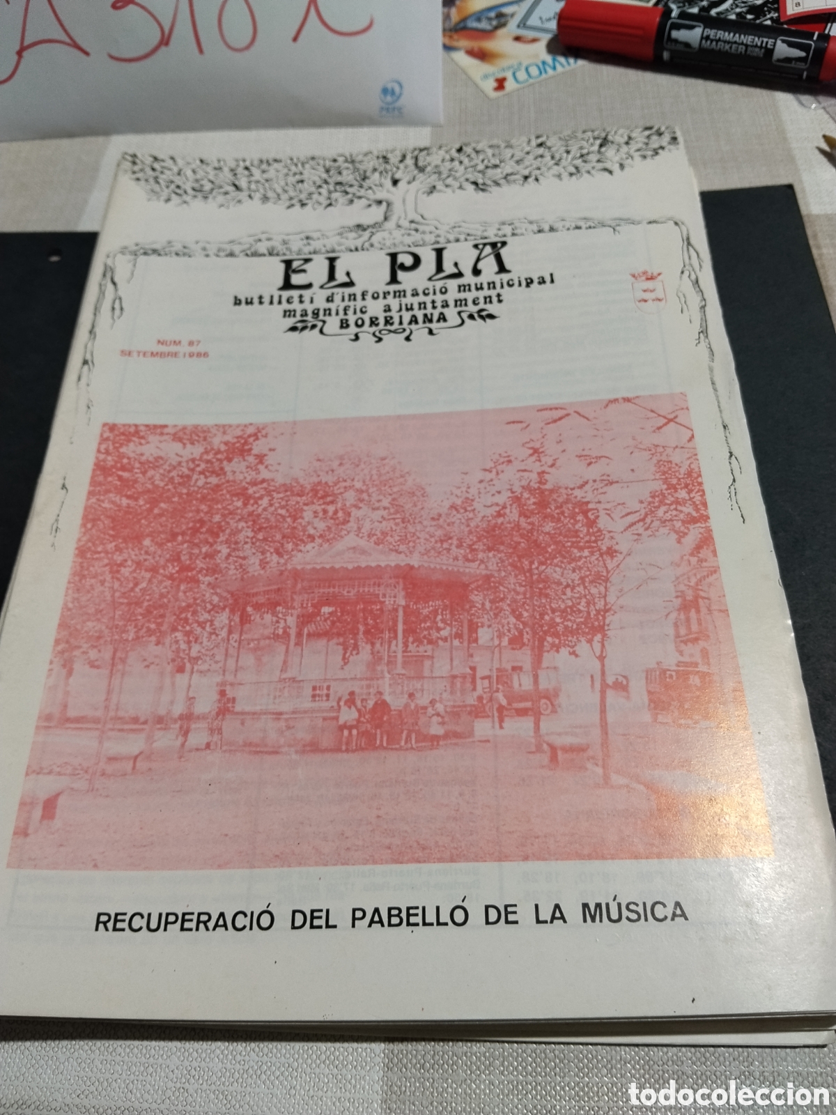 Otros art&iacute;culos de coleccionismo en papel: Bolet&iacute;n informativo municipal EL PLA Burriana 1986