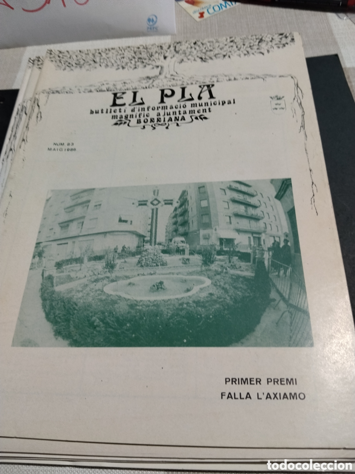 Otros art&iacute;culos de coleccionismo en papel: Bolet&iacute;n informativo municipal EL PLA Burriana 1986