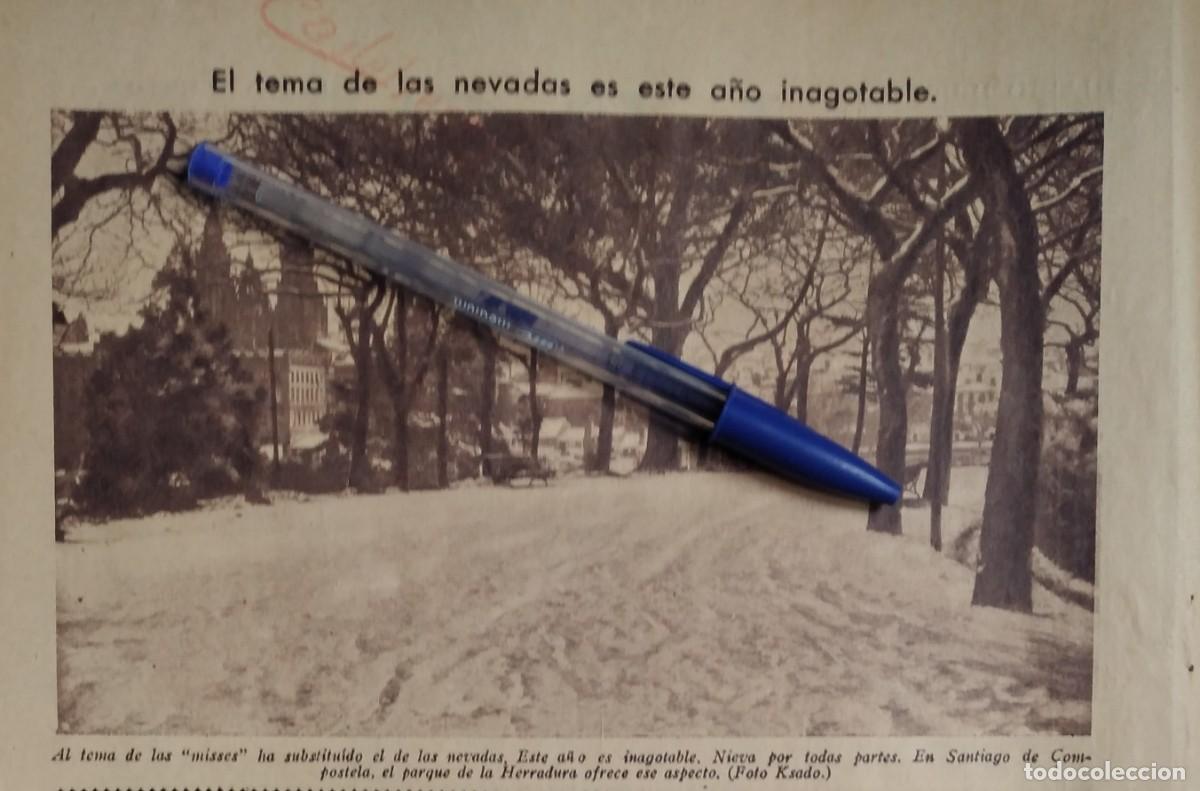 Otros art&iacute;culos de coleccionismo en papel: SANTIAGO DE COMPOSTELA PARQUE DE LA HERRADURA GRAN NEVADA RECORTE PRENSA A&Ntilde;O 1935