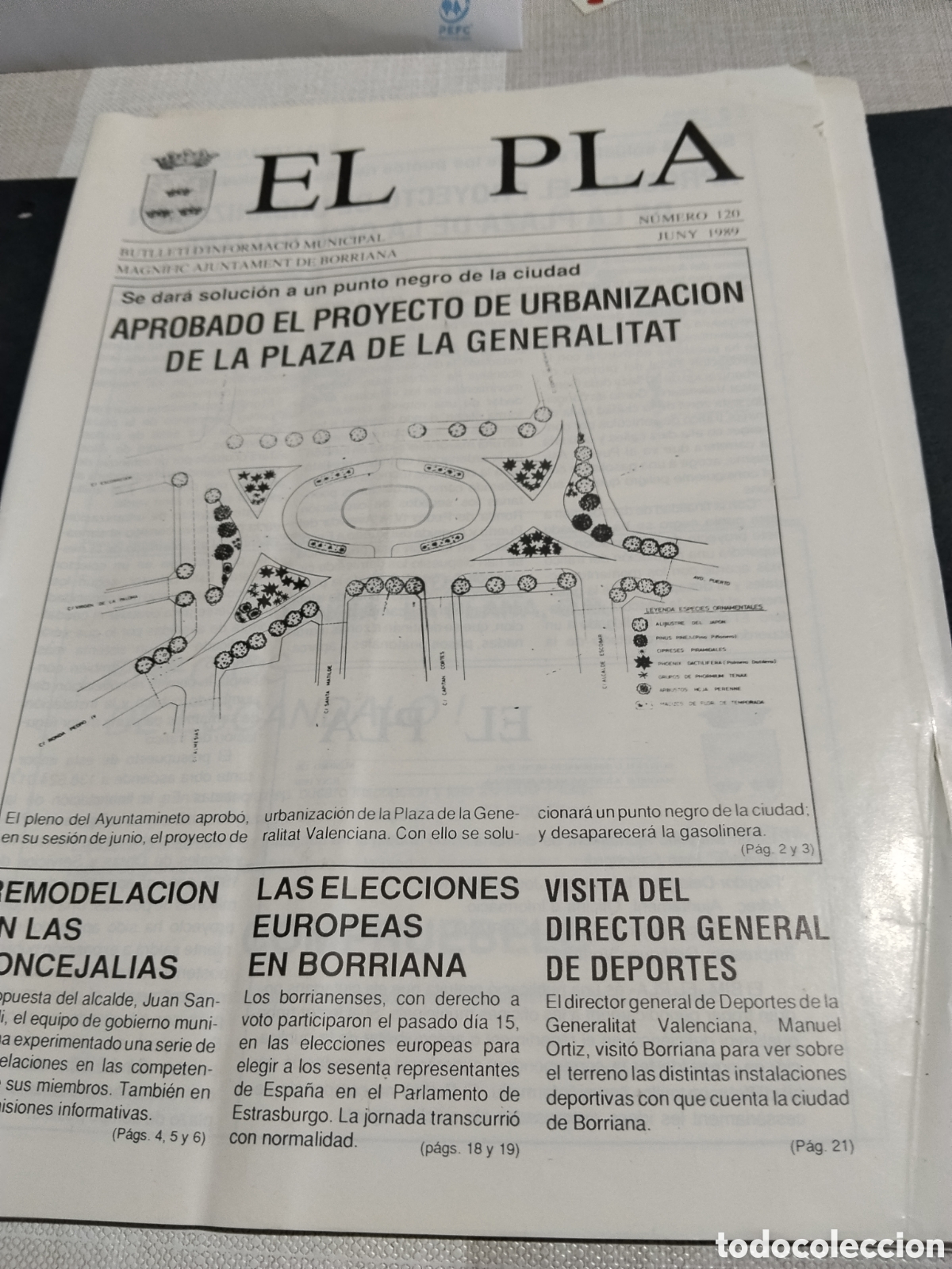 Otros art&iacute;culos de coleccionismo en papel: Bolet&iacute;n informativo municipal EL PLA Burriana