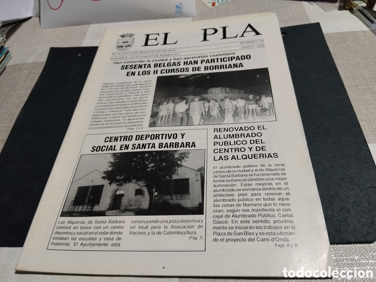 Otros art&iacute;culos de coleccionismo en papel: Bolet&iacute;n informativo municipal EL PLA Burriana