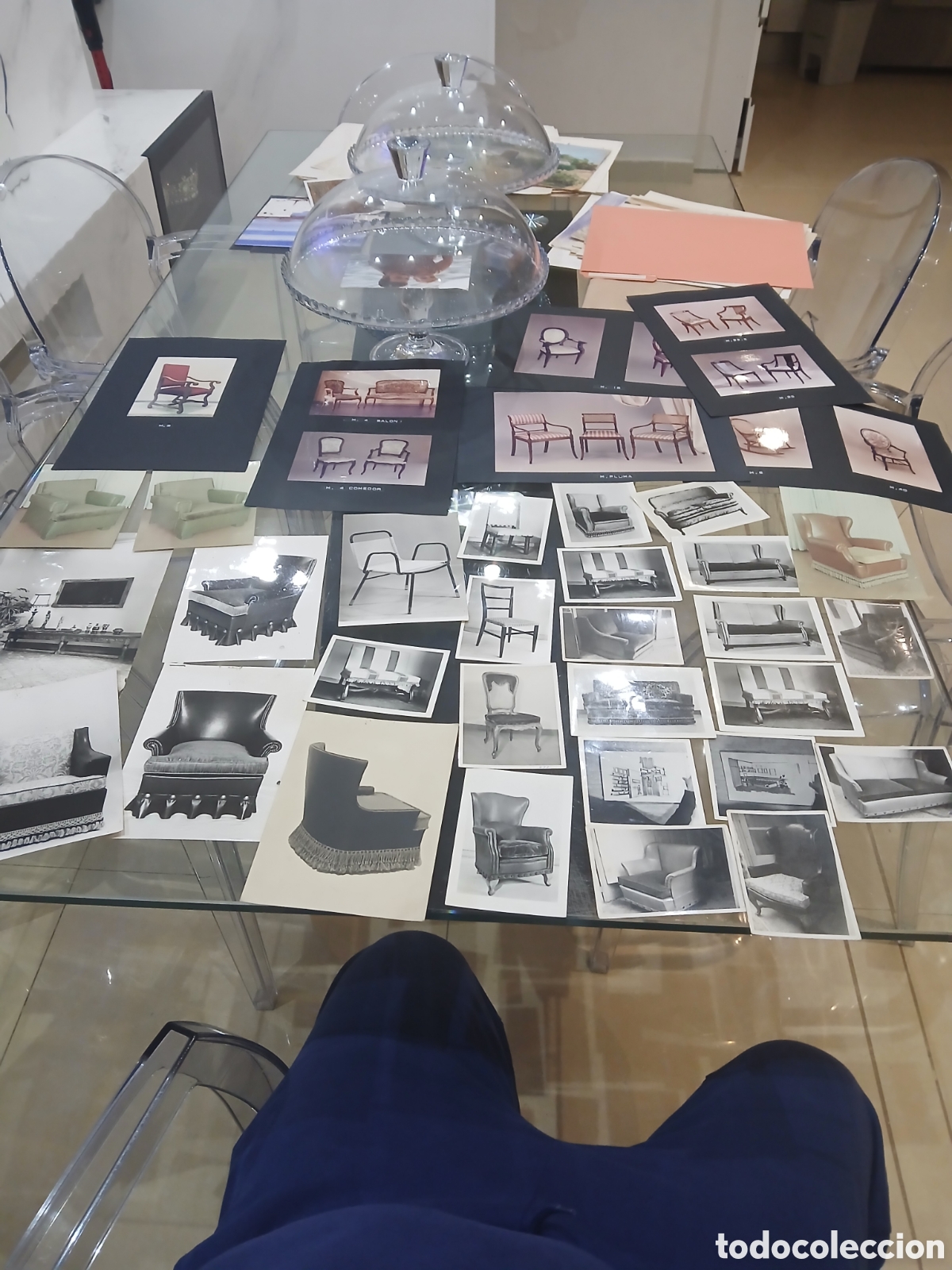 Otros art&iacute;culos de coleccionismo en papel: Lote de fotografias de decoracion