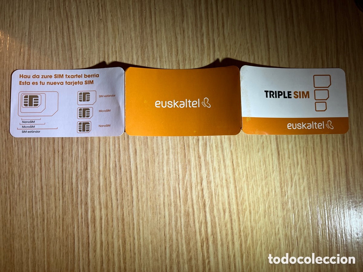 Otros art&iacute;culos de coleccionismo en papel: Instrucciones de uso TRIPLE SIM. EUSKALTEL - Foto 3