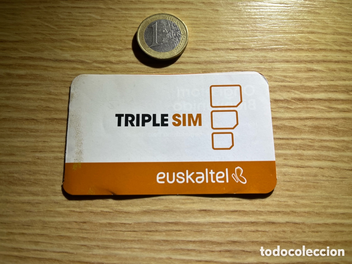 Otros art&iacute;culos de coleccionismo en papel: Instrucciones de uso TRIPLE SIM. EUSKALTEL - Foto 1