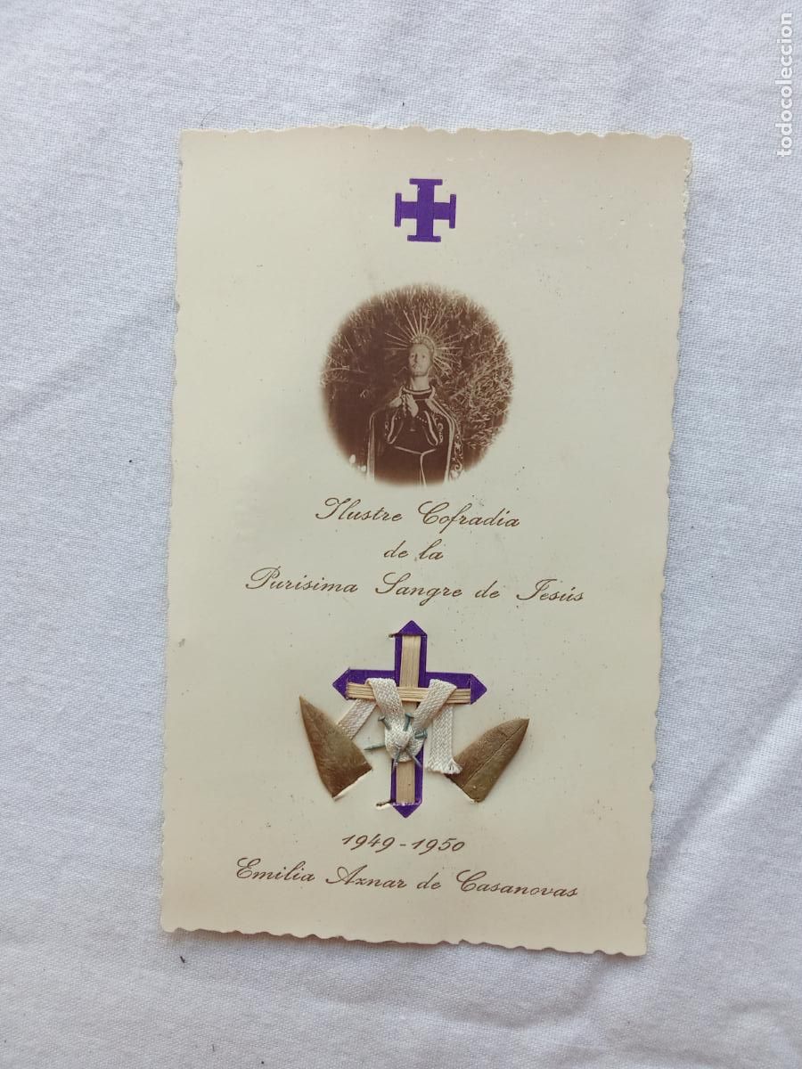 Otros art&iacute;culos de coleccionismo en papel: Castell&oacute;n Ilustre Cofrad&iacute;a de la Pur&iacute;sima Sangre de Jes&uacute;s, 1949-50 N-doc 24