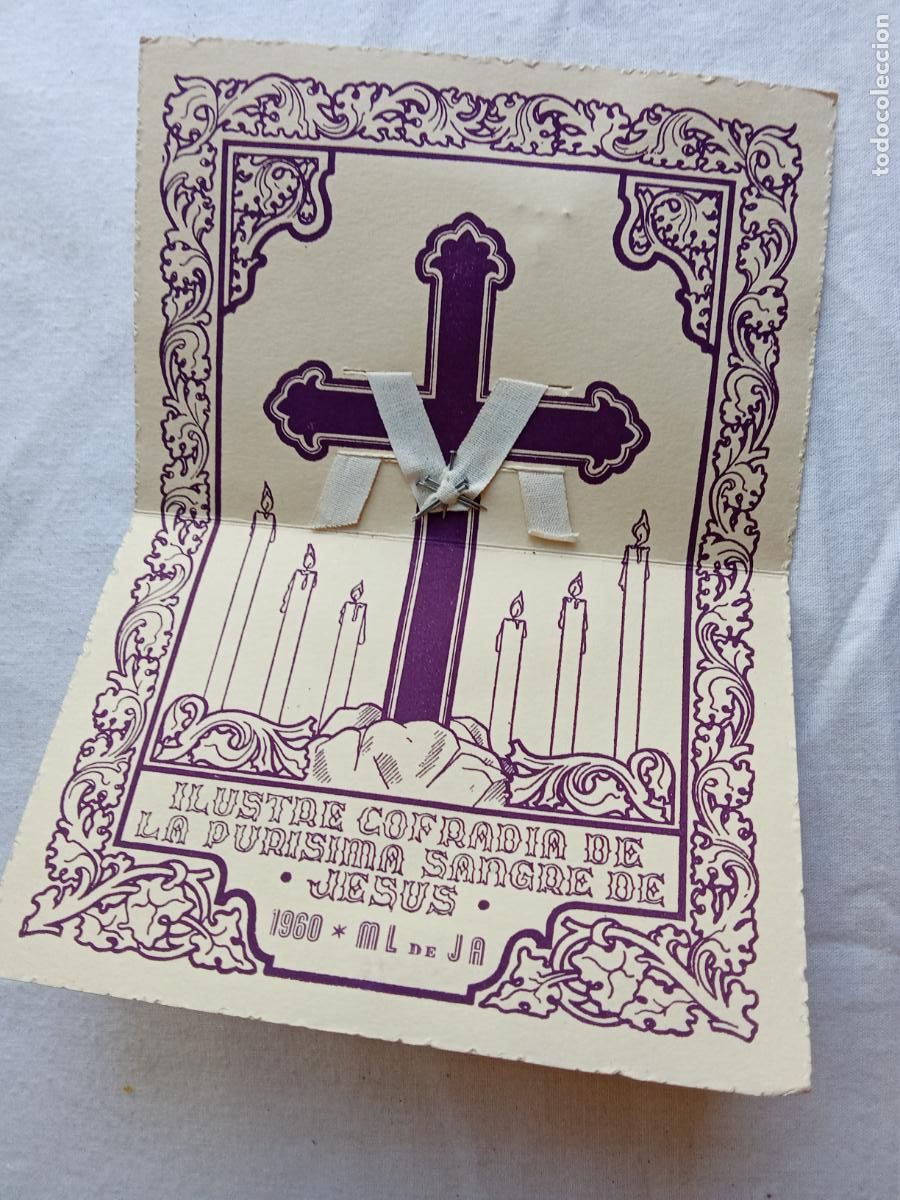 Sammelleidenschaft Andere Papierartikel: Castell&oacute;n Ilustre Cofrad&iacute;a de la Pur&iacute;sima Sangre de Jes&uacute;s, 1960 N-doc 25