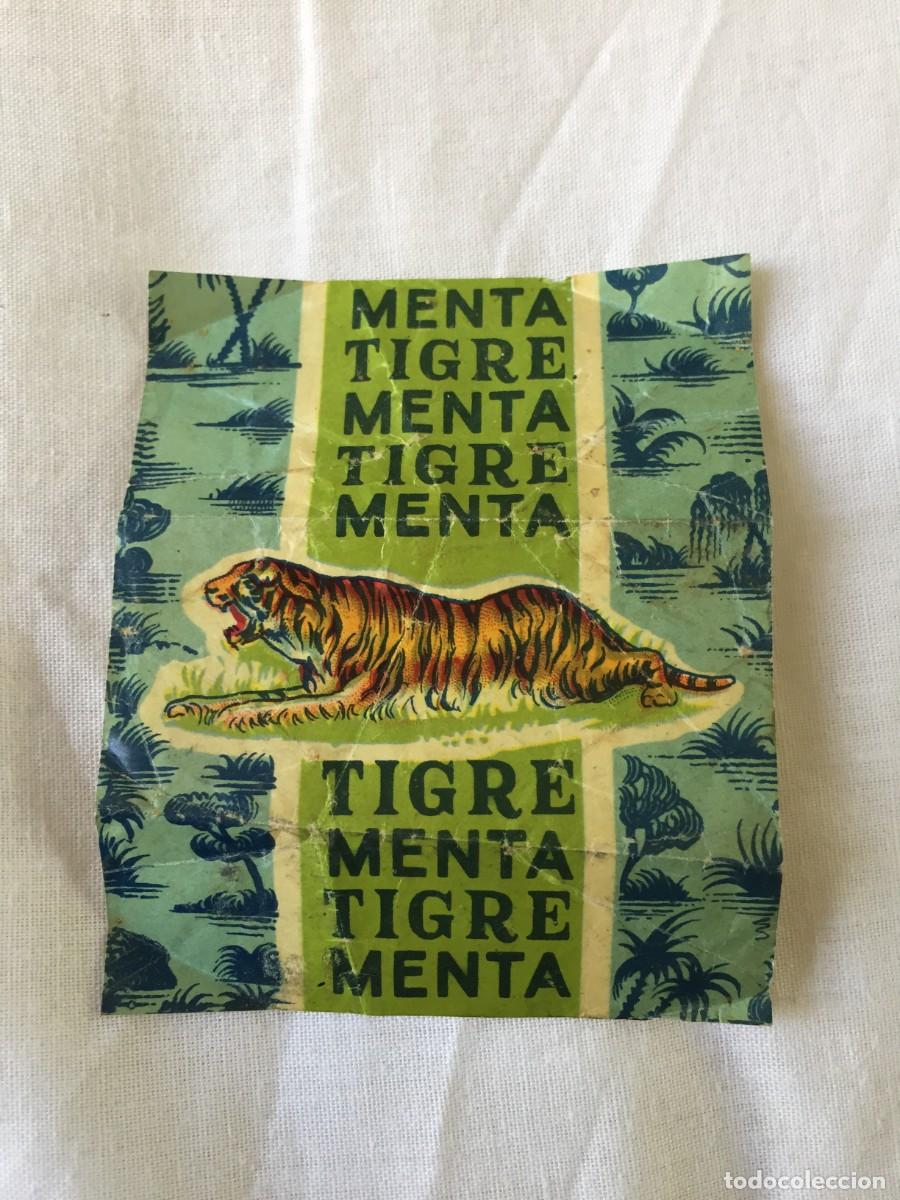 Otros art&iacute;culos de coleccionismo en papel: BONITO Y RARO ENVOLTORIO ORIGINAL DE CARAMELO TIGRE MENTA - A&Ntilde;OS 50/60
