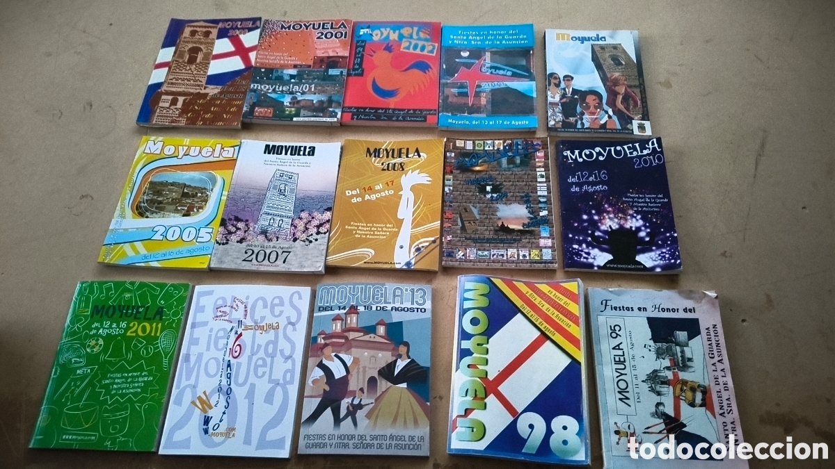 Otros art&iacute;culos de coleccionismo en papel: 15 programas de fiestas de Moyuela Zaragoza campo de Belchite