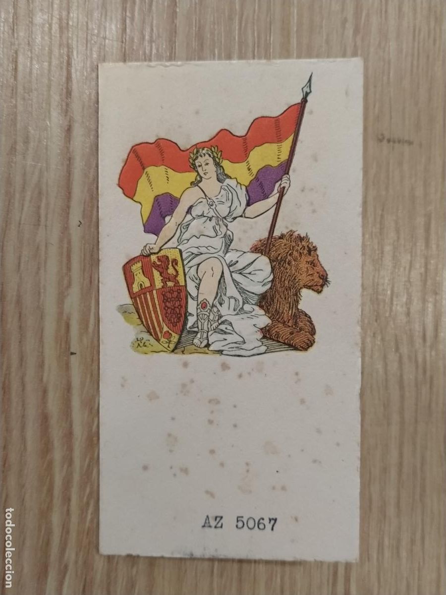 Otros art&iacute;culos de coleccionismo en papel: REPUBLICA ESPA&Ntilde;OLA - TARJETA ANTIGUA -(117.019)