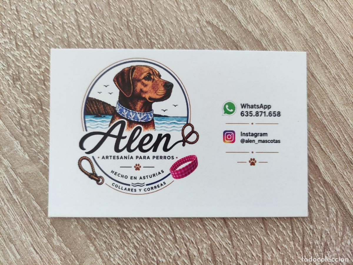 Otros art&iacute;culos de coleccionismo en papel: TARJETA DE VISITA - ALEN ARTESANIA PARA PERROS - XIXON GIJON ASTURIAS - FAUNA