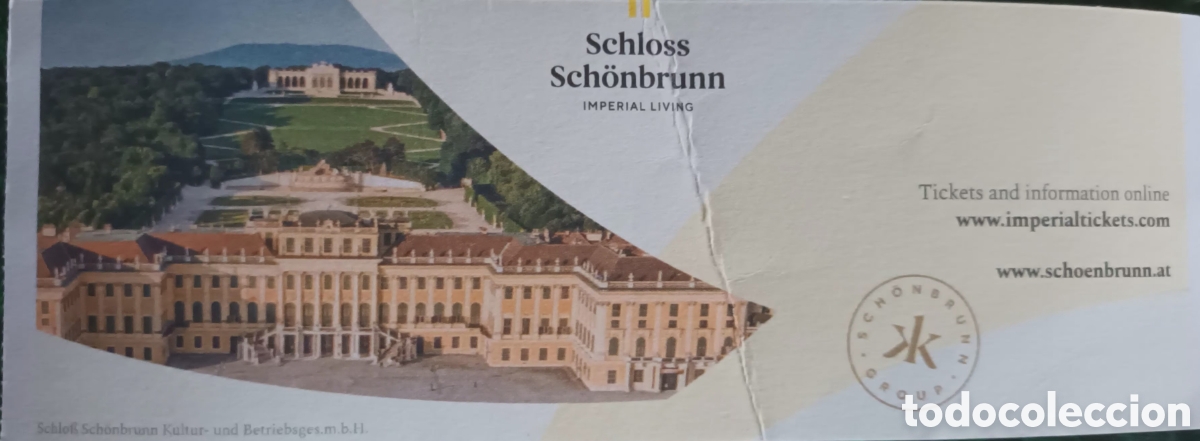 Otros art&iacute;culos de coleccionismo en papel: ENTRADA CASTILLO SCHONBRUNN - Foto 1