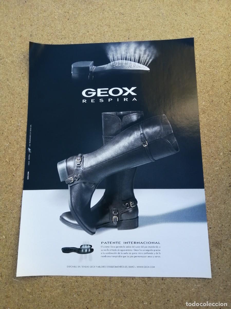Otros art&iacute;culos de coleccionismo en papel: ANUNCIO. GEOX, PATENTE INTERNACIONAL