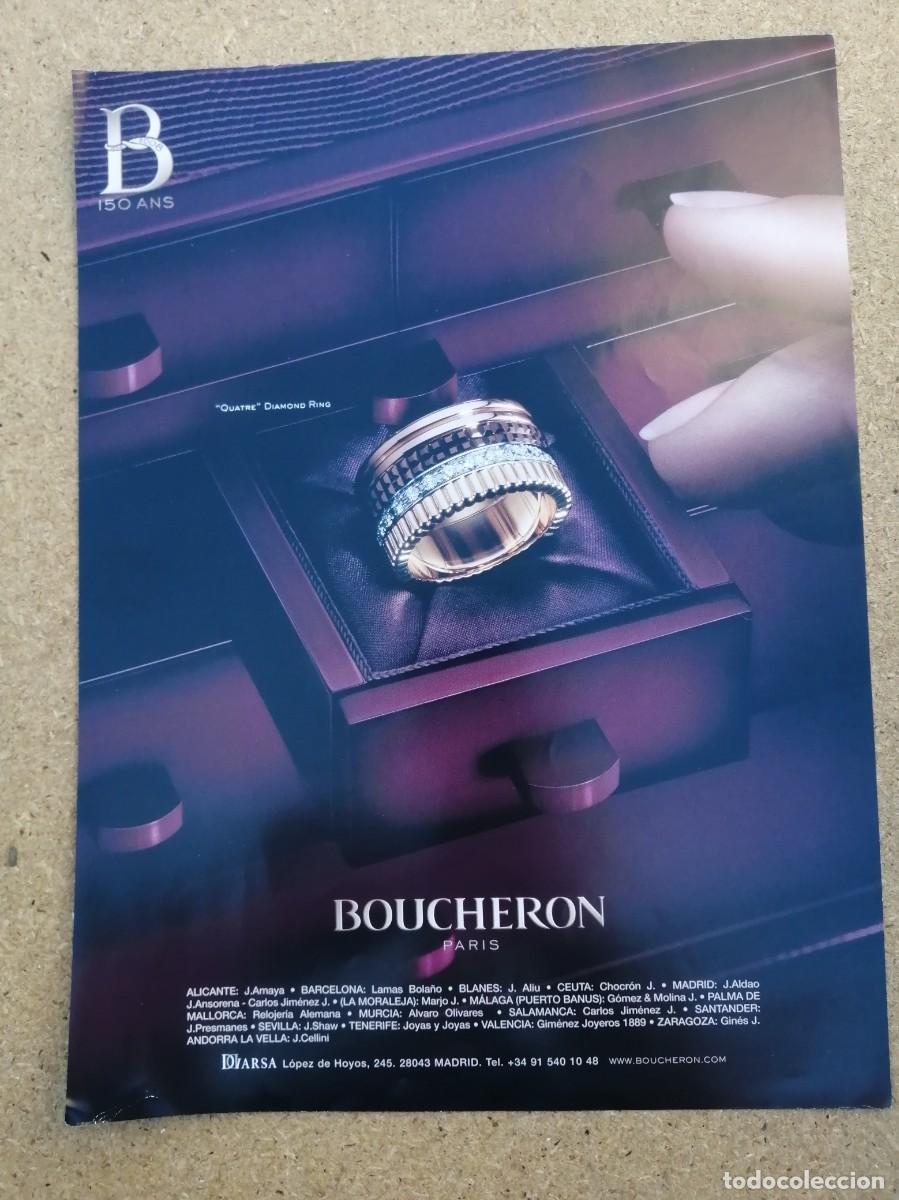 Otros art&iacute;culos de coleccionismo en papel: ANUNCIO. BOUCHERON, PARIS