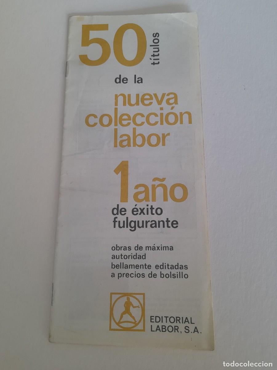 Otros art&iacute;culos de coleccionismo en papel: 50 titulos de la nueva colecci&oacute;n labor, editorial labor a&ntilde;os 60, 9.5x22cm aprox