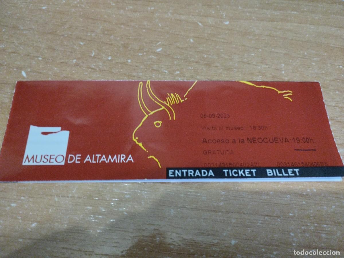 Otros art&iacute;culos de coleccionismo en papel: Lote 2 entradas Museu de Altamira Neocueva