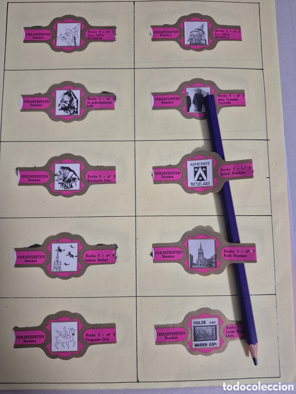 Otros art&iacute;culos de coleccionismo en papel: 10 VITOLAS HEKSEFEESTEN BRUJAS SERIE COMPLETA