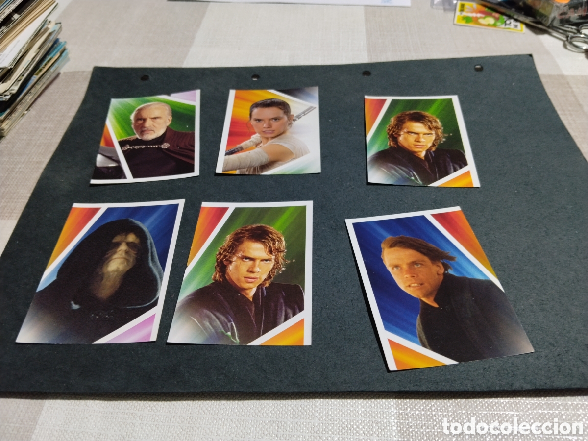 Otros art&iacute;culos de coleccionismo en papel: 6 Cromos Star Wars....
