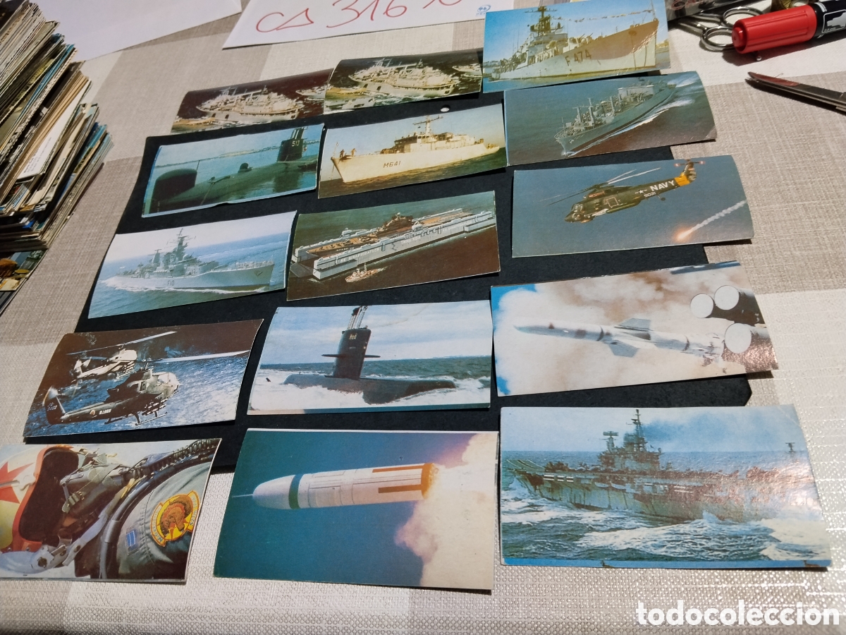 Otros art&iacute;culos de coleccionismo en papel: 15 cromos Batalla Aeronaval