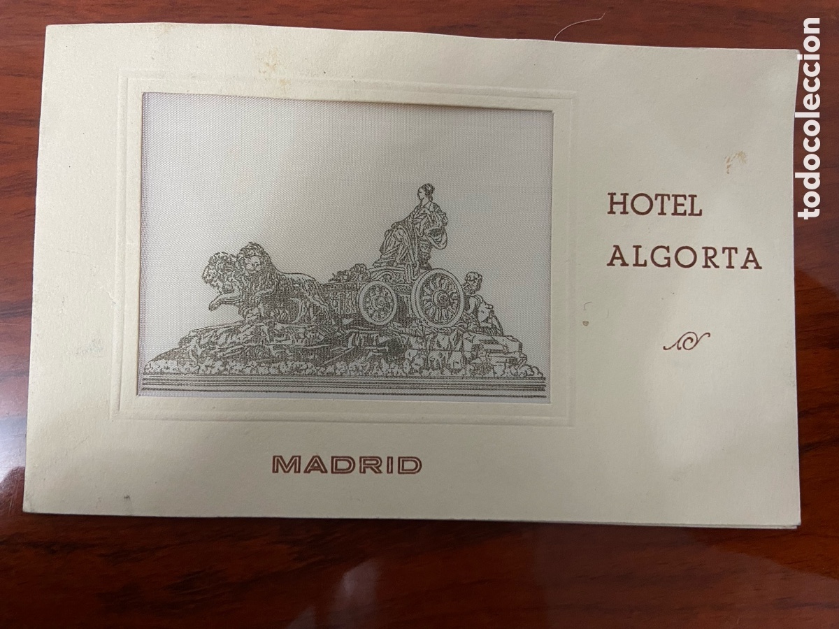Otros art&iacute;culos de coleccionismo en papel: Tarjeta de felicitaci&oacute;n a&ntilde;os 40 hotel algorta Madrid