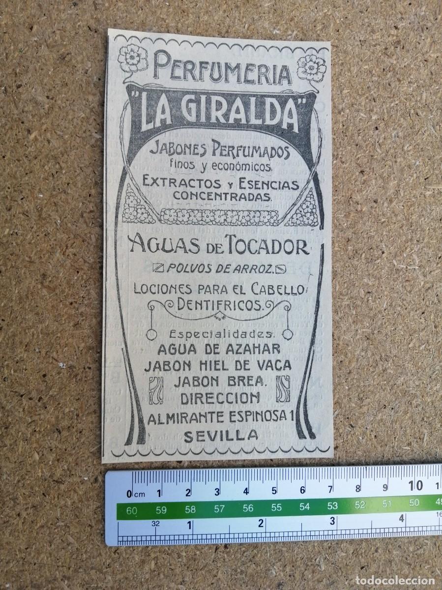 Otros art&iacute;culos de coleccionismo en papel: ANUNCIO. PERFUMERIA LA GIRALDA (SEVILLA)