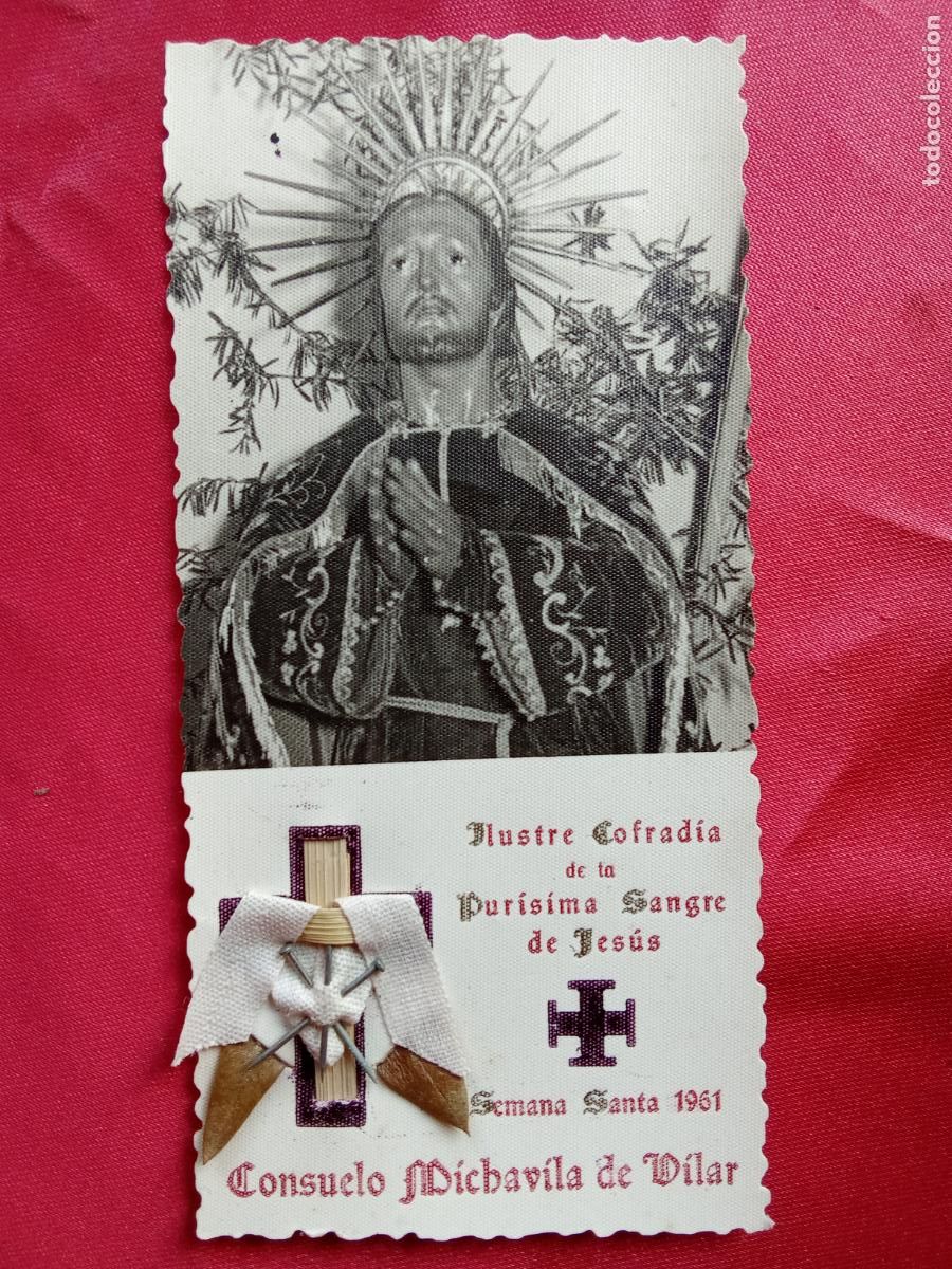 Otros art&iacute;culos de coleccionismo en papel: Recordatorio religioso castell&oacute;n. Ilustre cofrad&iacute;a de la Pur&iacute;sima sangre de Jes&uacute;s 1961 P.2-125