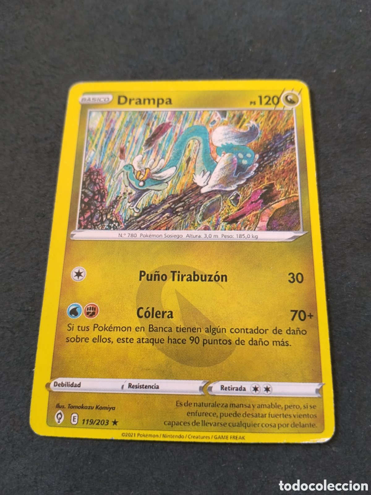 Otros art&iacute;culos de coleccionismo en papel: Carta POK&Eacute;MON Drampa