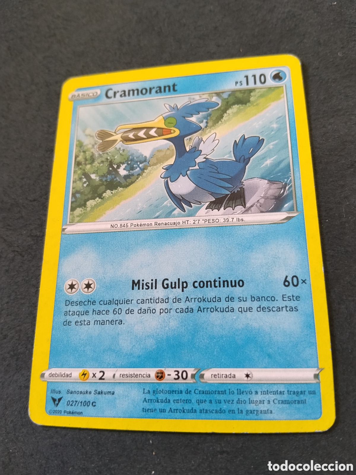 Otros art&iacute;culos de coleccionismo en papel: Carta POK&Eacute;MON cramorant