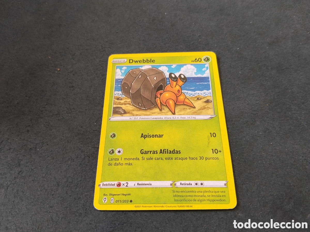 Otros art&iacute;culos de coleccionismo en papel: Carta POK&Eacute;MON Dwebble