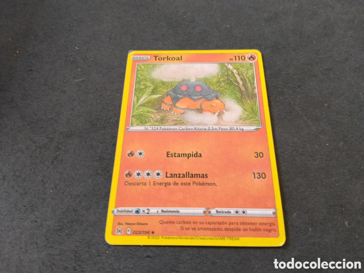 Otros art&iacute;culos de coleccionismo en papel: Carta POK&Eacute;MON torkoal