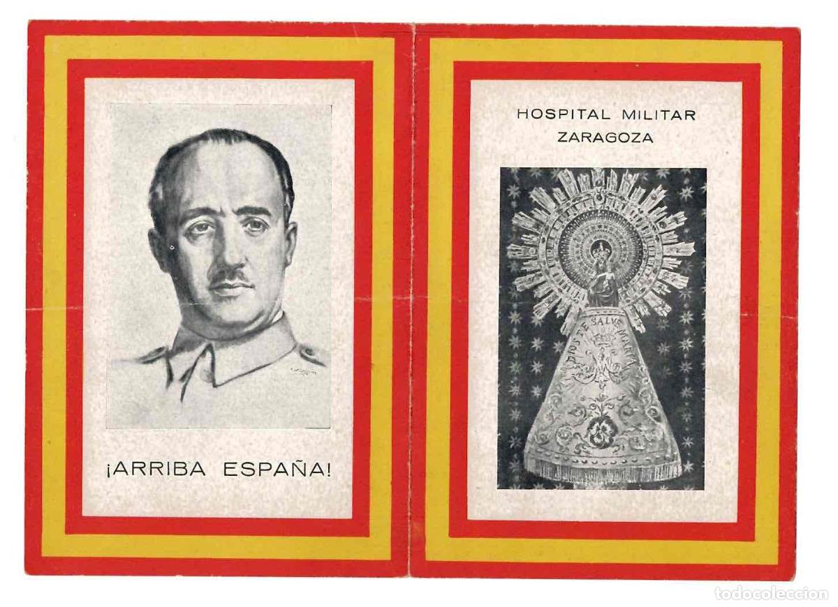 Otros art&iacute;culos de coleccionismo en papel: MINUTA PARA LOS ENFERMOS DE LOS HOSPITALES MILITARES DE LA PLAZA FESTIVIDAD NUESTRA SE&Ntilde;ORA DEL PILAR