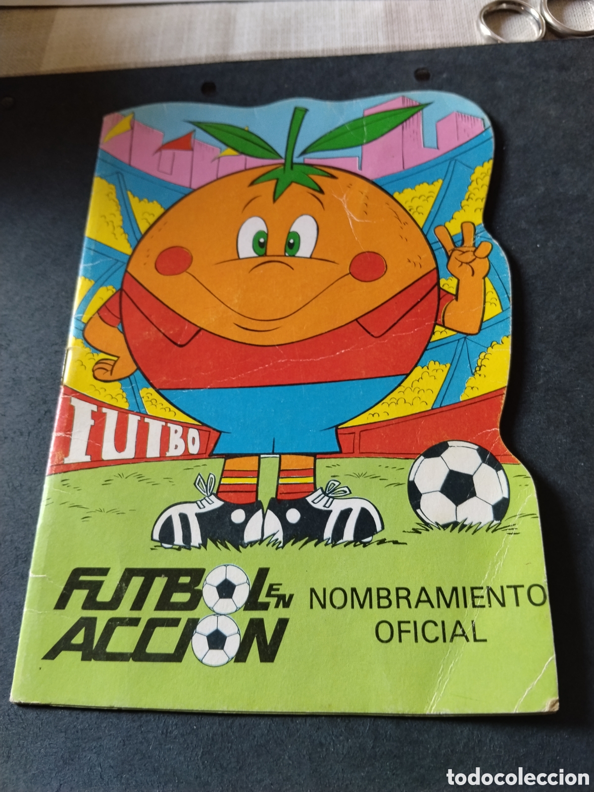 Otros art&iacute;culos de coleccionismo en papel: Cuento troquelado Naranjito nombramiento oficial Espa&ntilde;a 1982