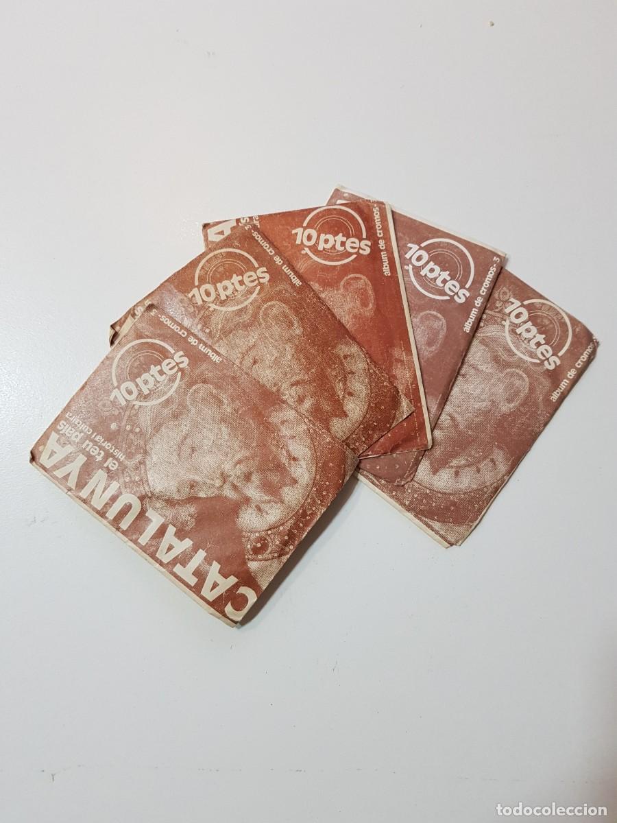 Otros art&iacute;culos de coleccionismo en papel: Lote 5 sobres sin abrir de cromos CATALUNYA el teu pais album de cromos