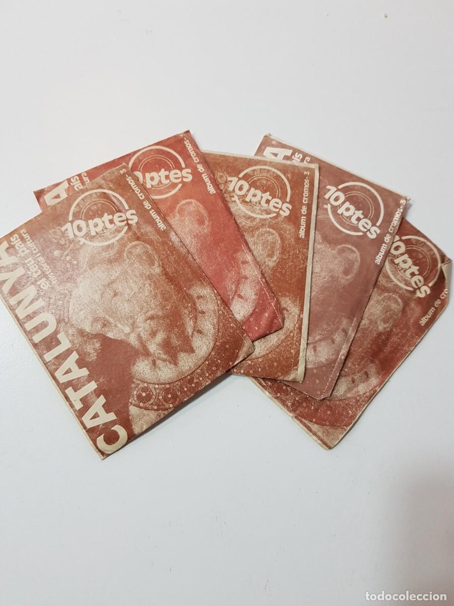 Otros art&iacute;culos de coleccionismo en papel: Lote 5 sobres sin abrir de cromos CATALUNYA el teu pais album de cromos