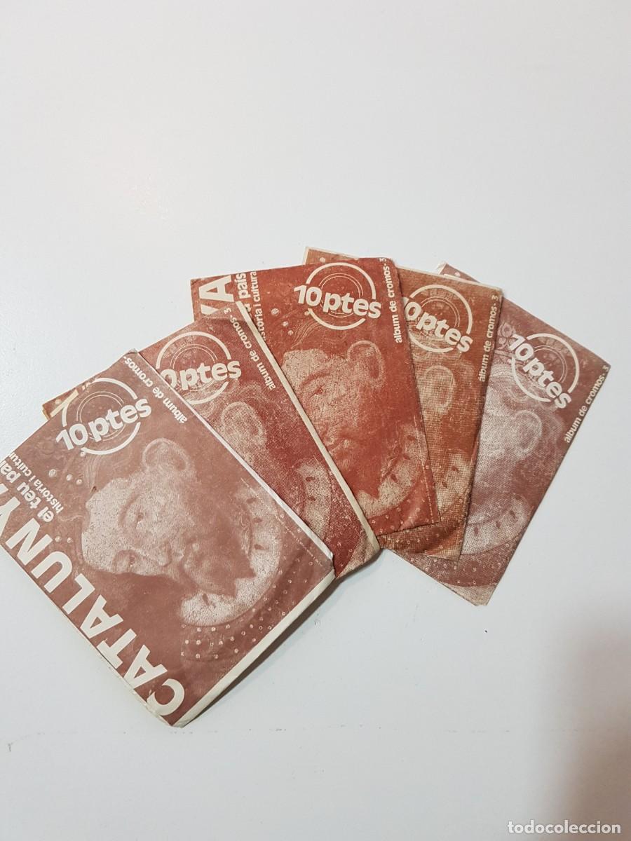 Otros art&iacute;culos de coleccionismo en papel: Lote 5 sobres sin abrir de cromos CATALUNYA el teu pais album de cromos diari AVUI