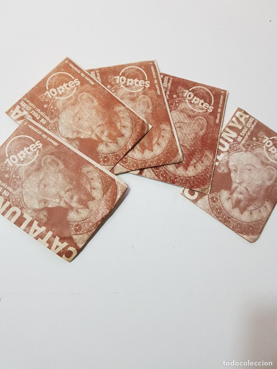 Otros art&iacute;culos de coleccionismo en papel: Lote 5 sobres sin abrir de cromos CATALUNYA el teu pais album de cromos diari AVUI