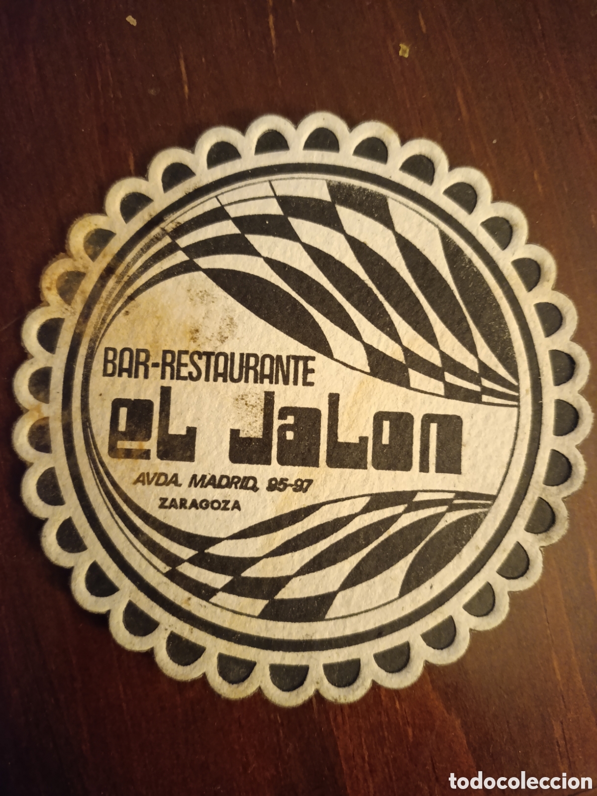Otros art&iacute;culos de coleccionismo en papel: BAR RESTAURANTE EL JAL&Oacute;N ZARAGOZA [ ETIQUETA A&Ntilde;OS 40-50 ]