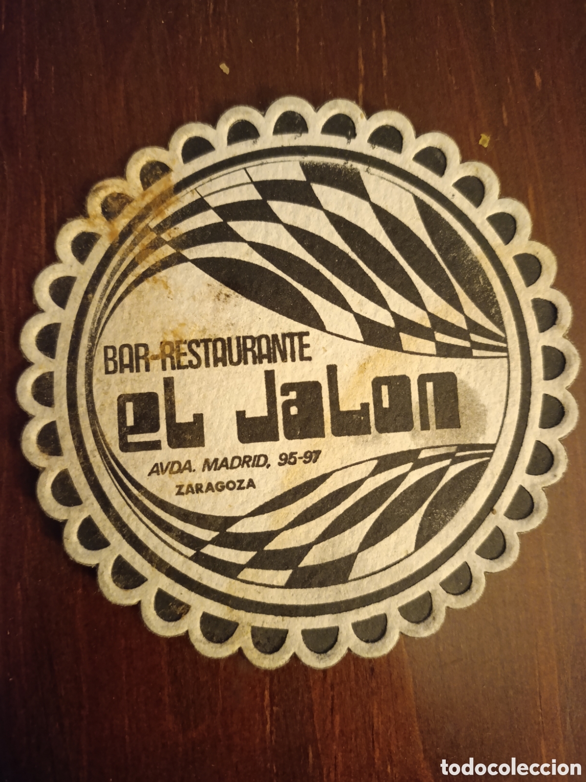 Otros art&iacute;culos de coleccionismo en papel: BAR RESTAURANTE EL JAL&Oacute;N ZARAGOZA [ ETIQUETA A&Ntilde;OS 40-50 ]