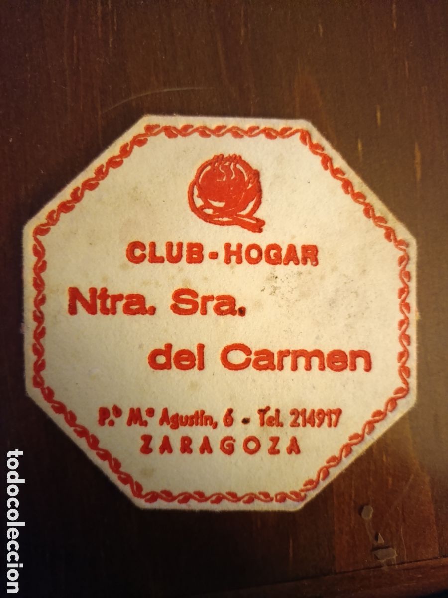 Otros art&iacute;culos de coleccionismo en papel: CLUB-HOGAR NUESTRA SE&Ntilde;ORA DEL CARMEN ZARAGOZA [ ETIQUETA A&Ntilde;OS 40-50 ]