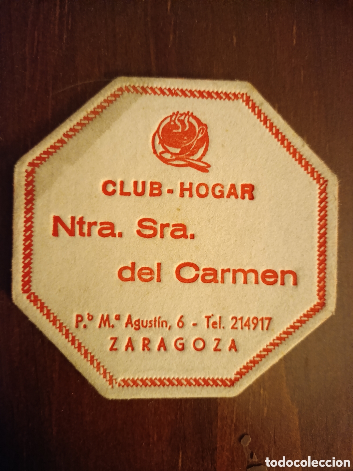 Otros art&iacute;culos de coleccionismo en papel: CLUB-HOGAR NUESTRA SE&Ntilde;ORA DEL CARMEN ZARAGOZA [ ETIQUETA A&Ntilde;OS 40-50 ]